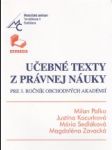 Učebné texty z právnej náuky pre 3.roč. obchodných akadémií - náhled