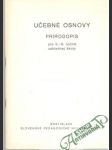 Učebné osnovy - prírodopis - náhled