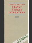 Otázky českej literatúry - náhled
