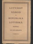 Lotyšský národ a republika lotyšská - náhled