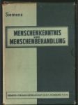 Menschenkenntnis und menschenbehandlung - náhled