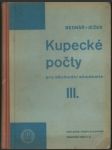 Kupecké počty pro obchodní akademie iii. - náhled