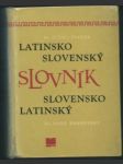 Latinsko-slovenský slovník - náhled