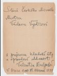 Valentin Bulgakov rukopis a podpis poslední tajemník Lea Tolstého a jeho životopisce - náhled
