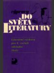 Výpravy do světa literatury - literární výchova pro 8. ročník zš - náhled