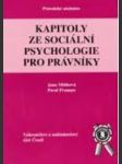 Kapitoly ze sociální psychologie pro právníky - náhled