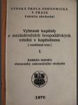 Vybrané kapitoly z mezinárodních hospodářských vztahů v kapitalismu vztahů - náhled