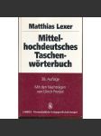 Mittel-hochdeutsches Taschen-wörtebuch - náhled