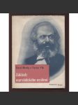 Základy marxistického myšlení (obálka Karel Teige) - náhled