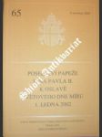 Poselství papeže jana pavla ii. k oslavě světového dne míru 1. ledna 2002 - jan pavel ii. - náhled