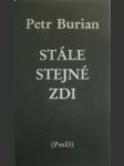 Stále stejné zdi - burian petr - náhled