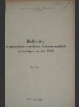 Referáty o pracovních výsledcích československých archeologů za rok 1955 - náhled