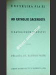 Encyklika " ad catholici sacerdotii - o katolickém kněžství " - pius xi. - náhled