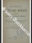 Vocabula breviarii romani - barták josef - náhled