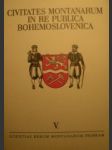 Civitates montanarum in re publica Bohemoslovenica = Horní města v Československu V - náhled