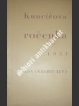 Kuncířova ročenka 1931 - náhled