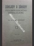 Základy a záhady psychologického paralelismu - černocký karel ph.dr. - náhled