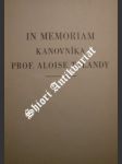 In memoriam prof.Aloise Talandy,sídelního kanovníka v Olomouci - náhled