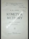 Komety a meteory - meyer m. v. - náhled