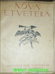 Nova et Vetera - svazek 22 v listopadu 1916 - náhled
