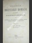 Vocabula breviarii romani - barták josef - náhled