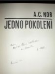 Jedno pokolení - NOR A.C. - náhled