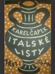 Italské listy - čapek karel - náhled