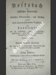 Volksbuch - Erste Theil - ZERRENNER Heinrich Gottlieb - náhled