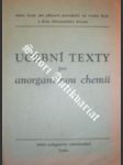 Učební texty pro anorganickou chemii - PETRŮ František - náhled