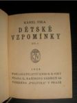 Dětské vzpomínky díl I. - VIKA Karel - náhled