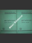 Metaphysik 1. u. 2. Hälfte i. 2 Bdn. - ARISTOTELES - náhled