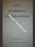 ANNUS XIII. - FASC. 1. - Acta academiae velehradensis - náhled