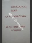 Mapa předčtvrthorních útvarů - geologická mapa čssr - náhled