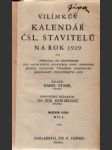 Vilímkův kalendář československých stavitelů na rok 1929 - náhled