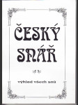 Český snář - snář obsahující výklad všech snů - náhled