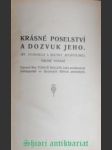 Krásné poselství a dozvuk jeho - sv. evangelia a skutky apoštolské - ballon tomáš - náhled