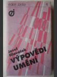 Výpovědi umění - náhled