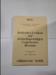 Kritisches Lexikon zur deutschsprachigen Gegenwartsliteratur KLG / 48. Nachlieferung - Oktober 1994 - náhled
