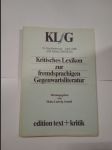 Kritisches Lexikon zur fremdsprachigen Gegenwartsliteratur KLG / 18. Nachlieferung - April 1989 - náhled