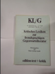 Kritisches Lexikon zur fremdsprachigen Gegenwartsliteratur KLG / 34. Nachlieferung - Juli 1994 - náhled