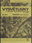 Vysvětlivky k základní geologické mapě ČSSR 1:25 000, 32-244 Benešov nad Černou - náhled