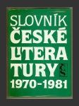 Slovník české literatury 1970-1981 - náhled