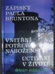 Vnitřní potřeba náboženství - uctívání v životě - brunton paul - náhled