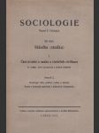 Sociologie, díl třetí: Skladba (statika) I. Část úvodní a nauka o činitelích civilisace - náhled