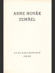 Arne Novák zemřel - náhled