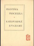 Karlovarské epigramy - náhled