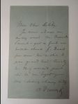 Alexander Dumas Fils ručně psaná a podepsaná dopis francouzsky spisovatel - Alexander Dumas Fils handwritten and signed letter - náhled