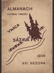 Almanach letního tábora YMCA Sázava 1936 - XVI. sezona - náhled