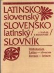 Latinsko - slovenský / Slovensko - latinský slovník - náhled
