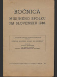 Ročnica misijného spolku na slovensku 1946 - náhled